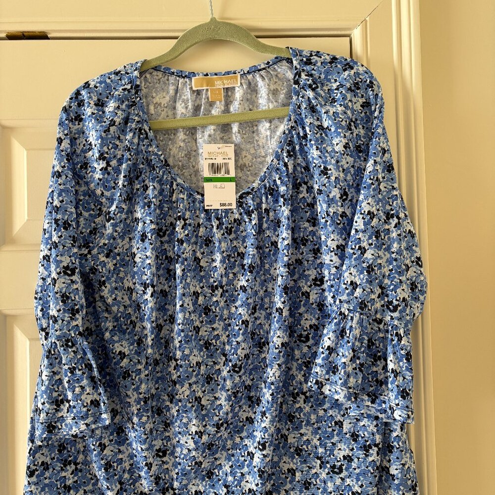 Michael Kors Popover top L NWT